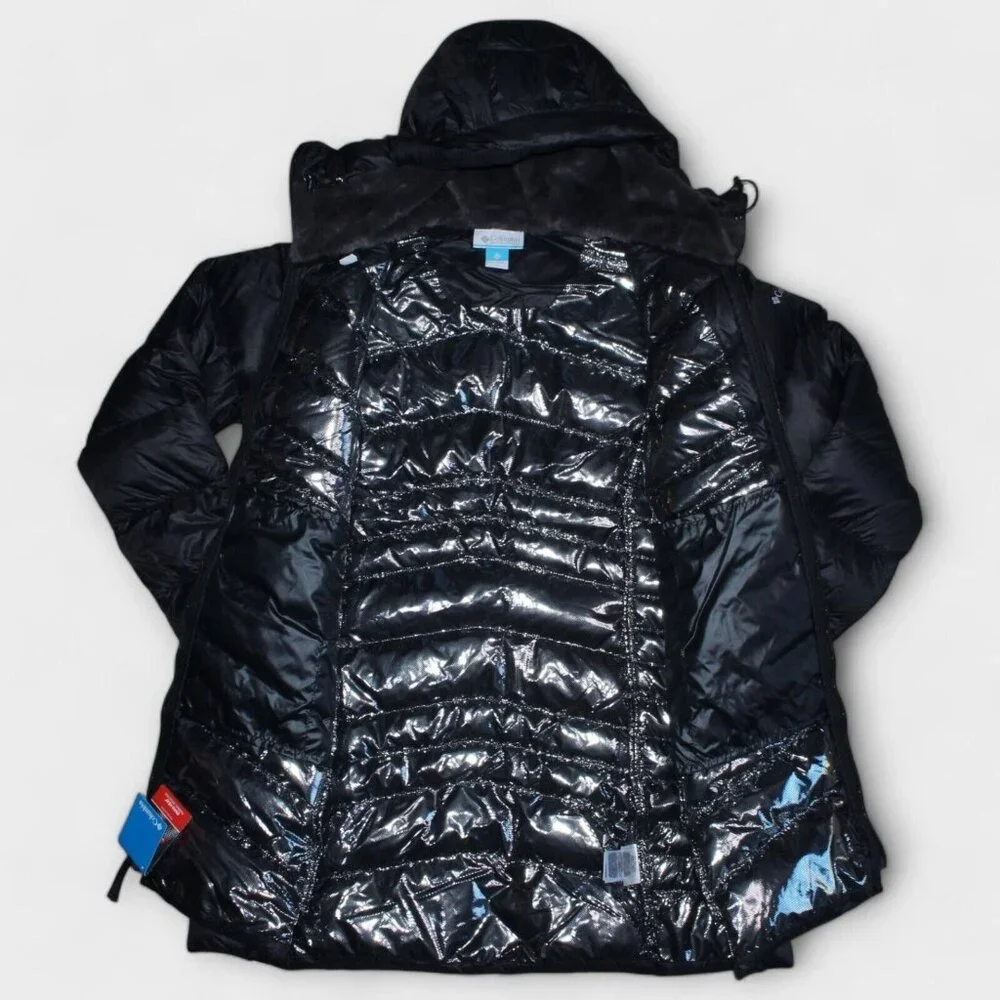 Columbia Autumn Park Down MID Omni Heat woman black jacket Plus Size - Picture 5 of 12